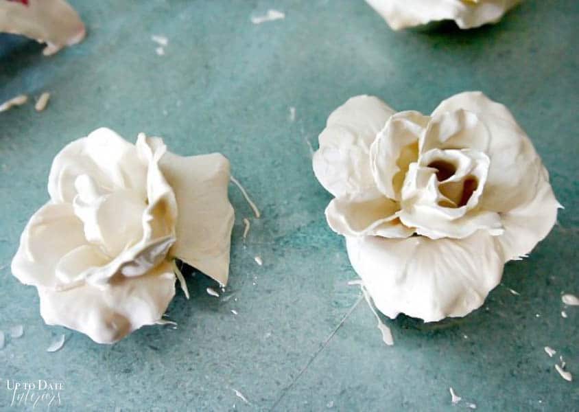 Beautiful and Easy DIY Plaster Dipped Dollar Store Flowers