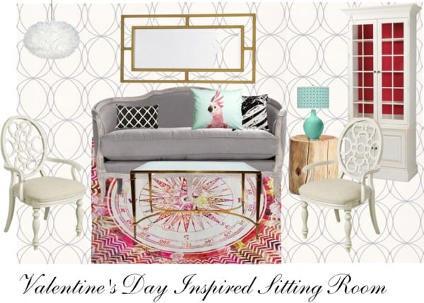 Valentine's Day Inspired Sitting Room
