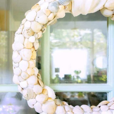 Diy Seashell Beach Wreath Clam Shells 3