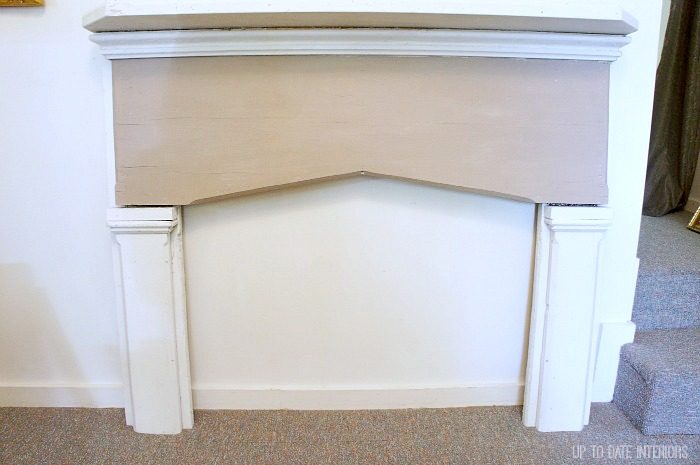 salvaged old farmhouse fireplace surround makeover 