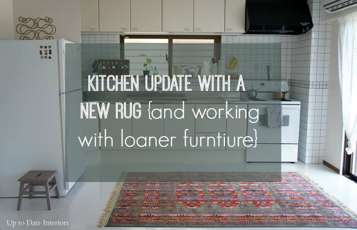 Kitchen and Living room update {with loaner furniture}