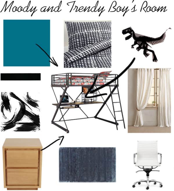 Moody and Trendy Boy’s Room Inspiration