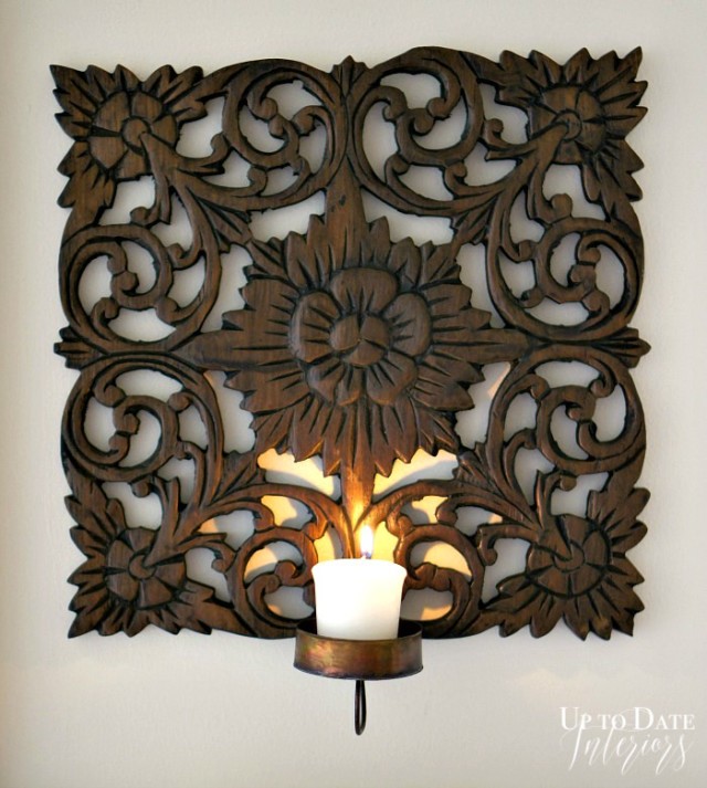 diy wood candle sconce