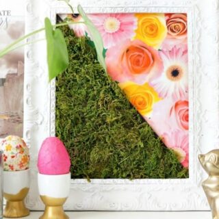 Spring moss art diy