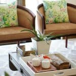 coffee table styling with hidden storage