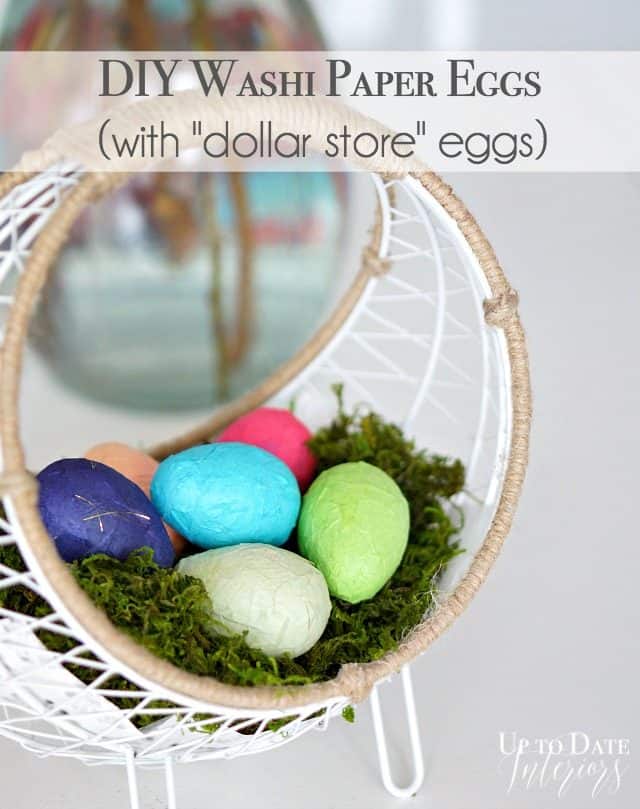washi paper Easter eggs for under $1