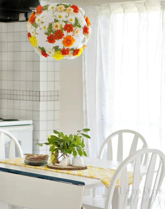 DIY floral paper lantern 