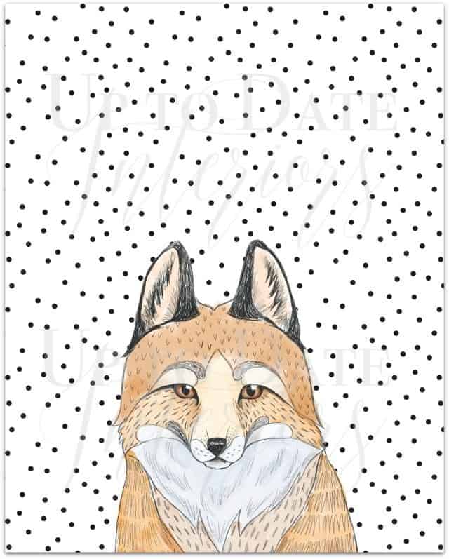 free fox printable
