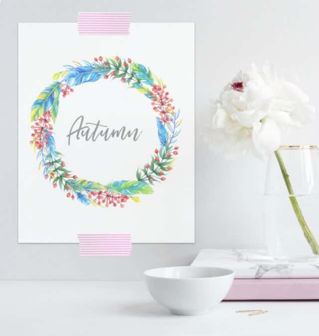 autumn-styled-flower free printable