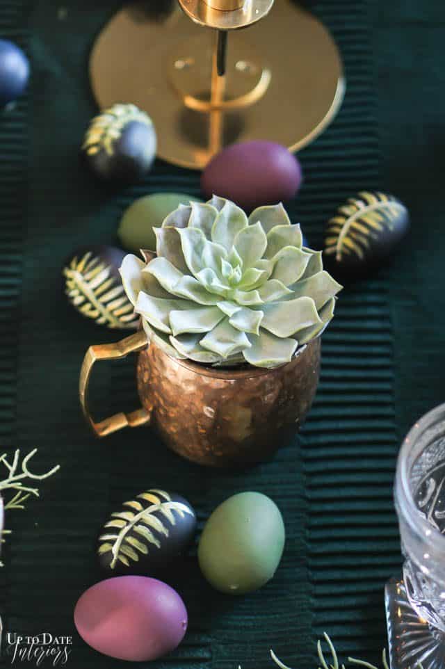 Modern Easter Tablescape With Moody Colors 8
