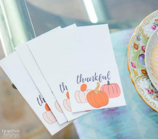 Free Colorful Printable Thanksgiving Decor for Your Table