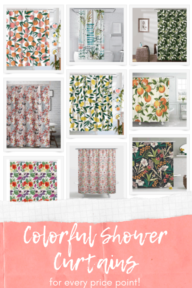 Beautiful and Colorful Shower Curtains for Every Budget